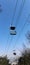Cable car of scenic spot in â€High sky